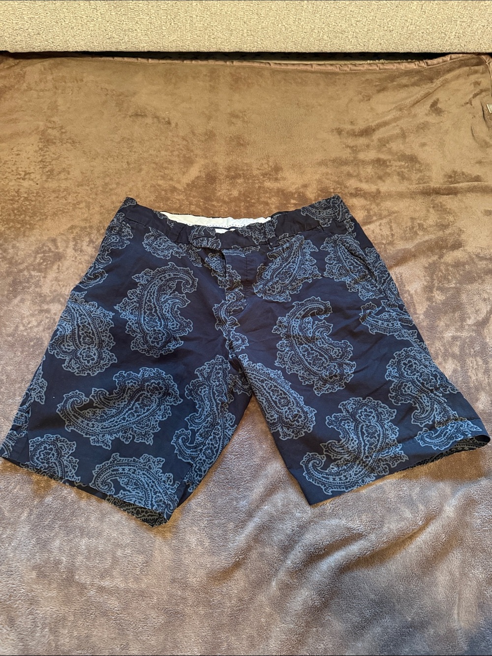 French Connection shorts with paisley pattern